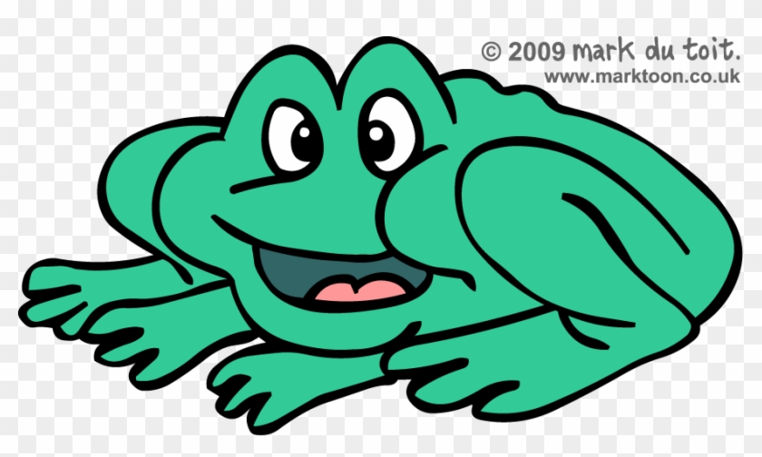 Cartoon Frog Clipart - Crouching Frog #1325340