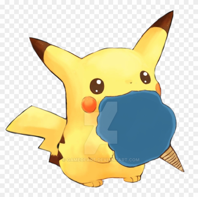Cotton Candy Pikachu By Gameofart Cotton Candy Pikachu - Cartoon #1325365