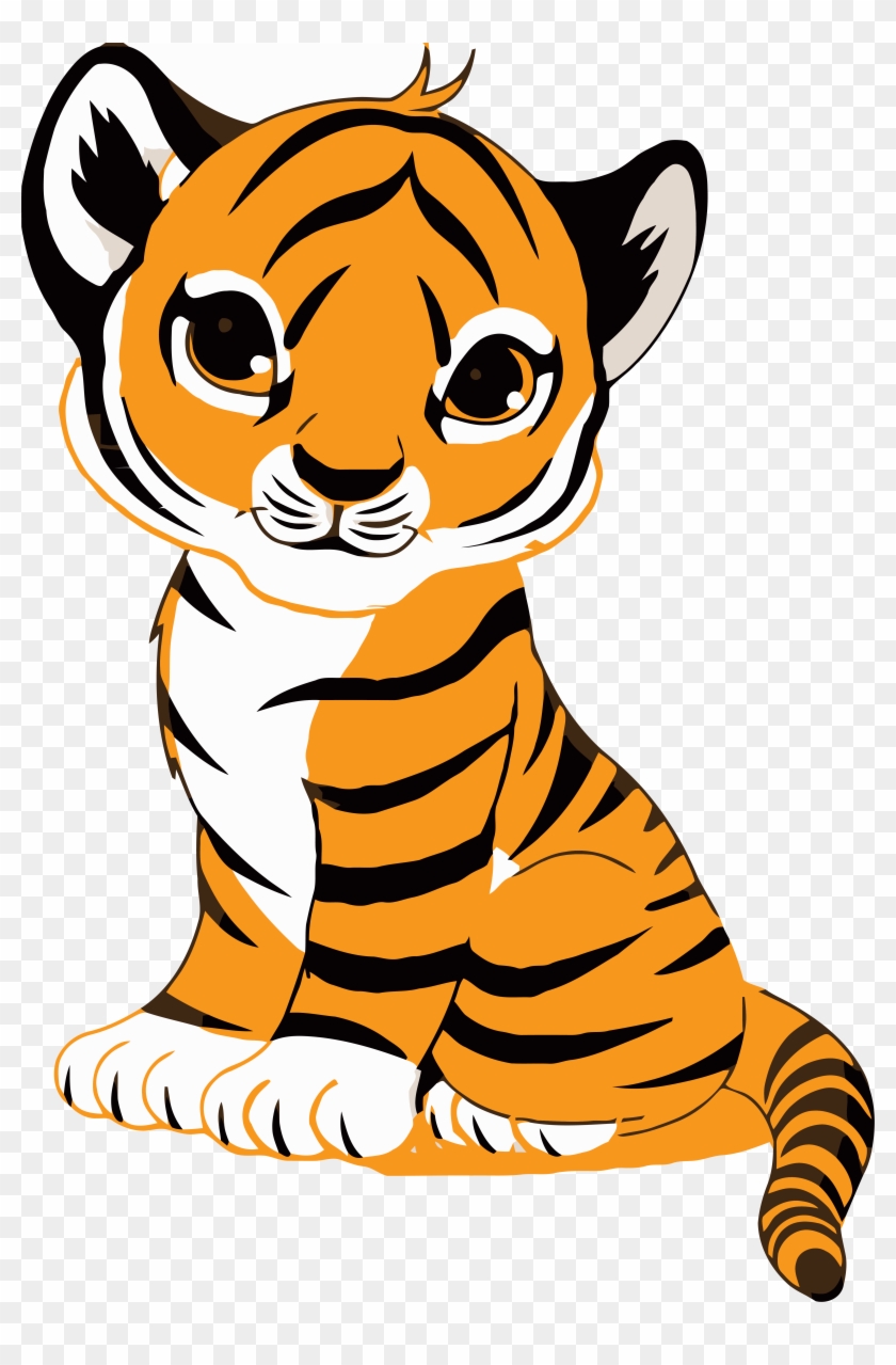 Best Of Thinking Face Clipart Cute Tiger Clip Art Meme - Cute Cartoon Tiger Cub #1325395