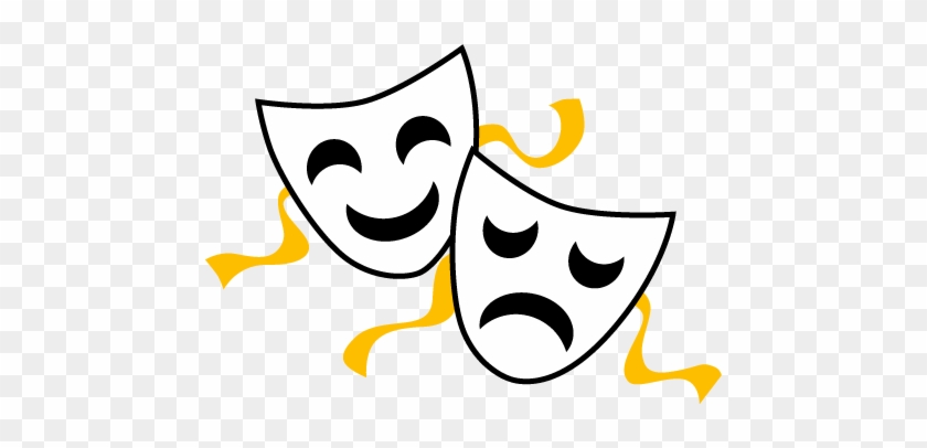 Kindertheater Clipart - Comedy And Tragedy Masks #1325432