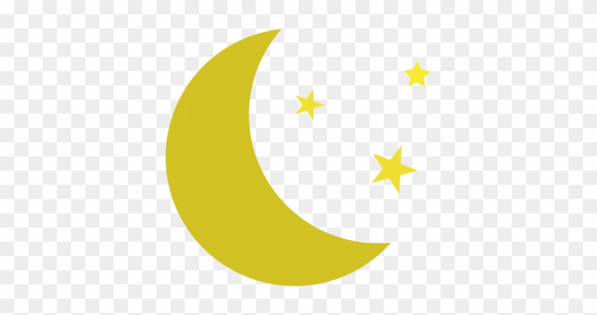 Fresh Half Moon Clipart Moon - Moon And Stars Vector #1325601