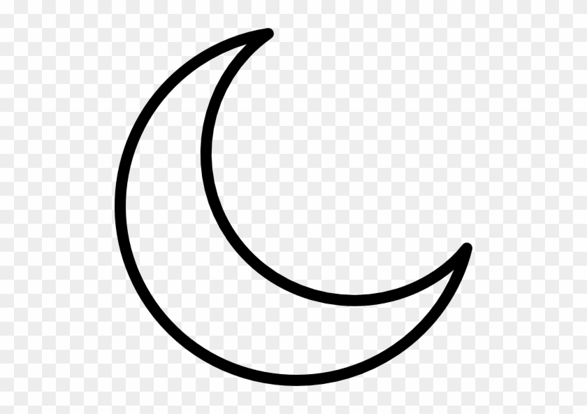 Crescent Moon Clip Art - White Half Moon Png #1325603