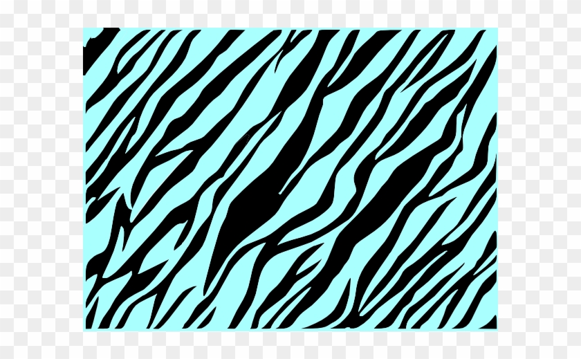 Zebra Stripes Blue Clip Art At Clker - Zazzle Blue And Black Zebra Stripes Leather Wallet #1325668