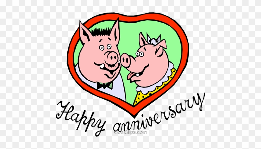 Happy Anniversary Pigs - Happy Anniversary Clip Art #1325707