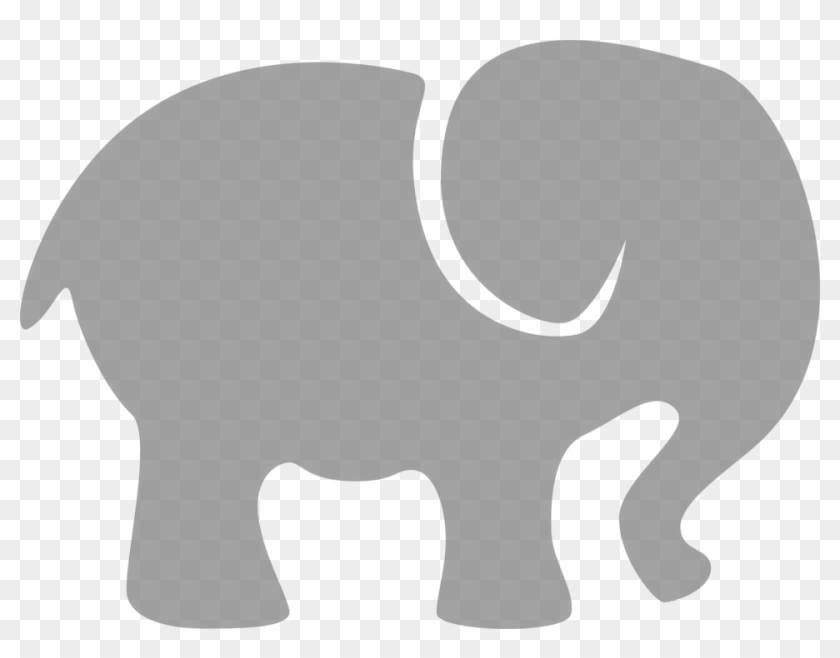 Collection Of Elephant Cliparts Silhouette - Baby Elephant Silhouette Clip Art #1325727