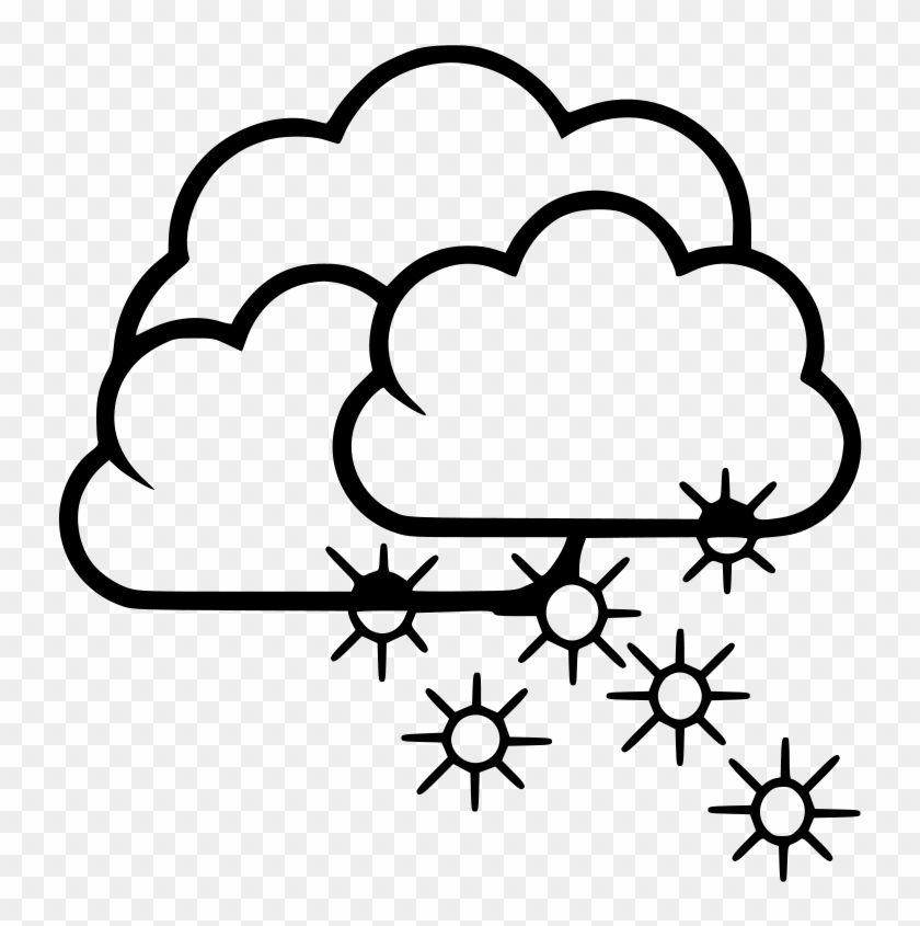 Clipart Of Wind, Snowstorm January And Blizzard - Coloring Pics Of Cloud #1325748