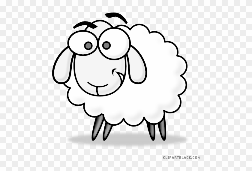 Lamb Animal Free Black White Clipart Images Clipartblack - Cartoon Lamb #1325754