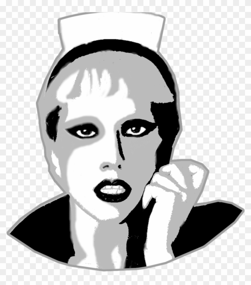 Lady Gaga Pumpkin Stencil By Debzdezigns-lamb68 - Lady Gaga Stencil #1325763