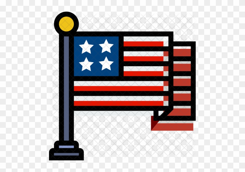 American, Flag, Nation, Pride, Usa, Holiday Icon - American Flag Icon #1325939