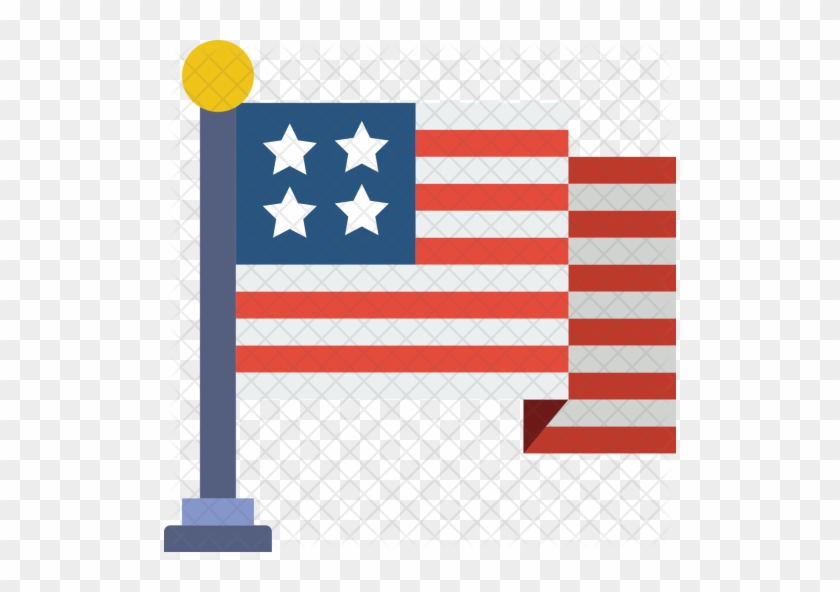 American, Flag, Nation, Pride, Usa, Holiday Icon - Icono De Estados Unidos #1325940