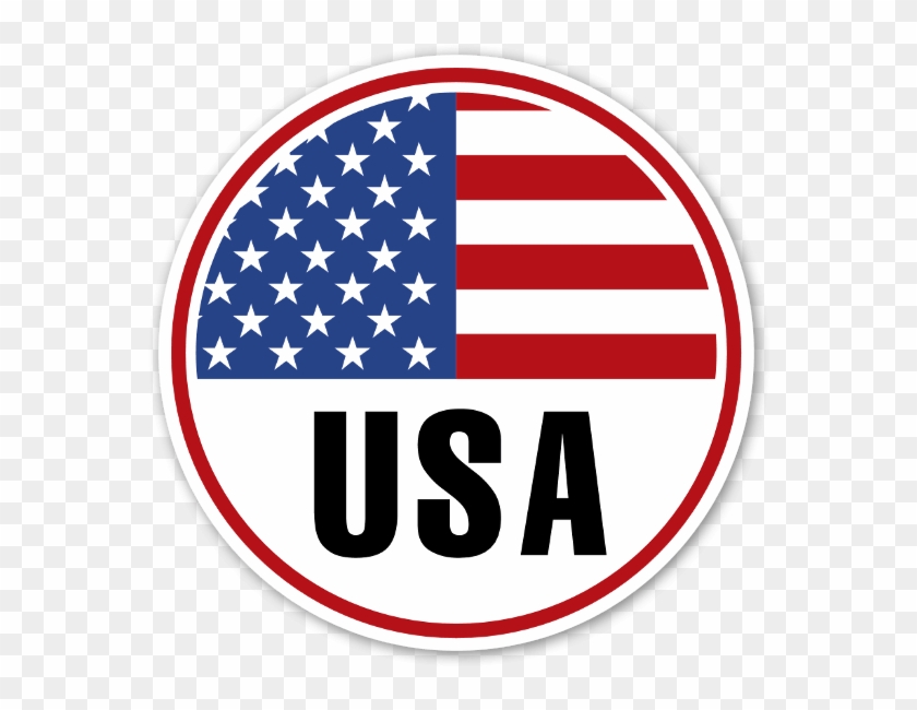 Usa Round Flag Sticker - Black Live Matter Flag #1325945