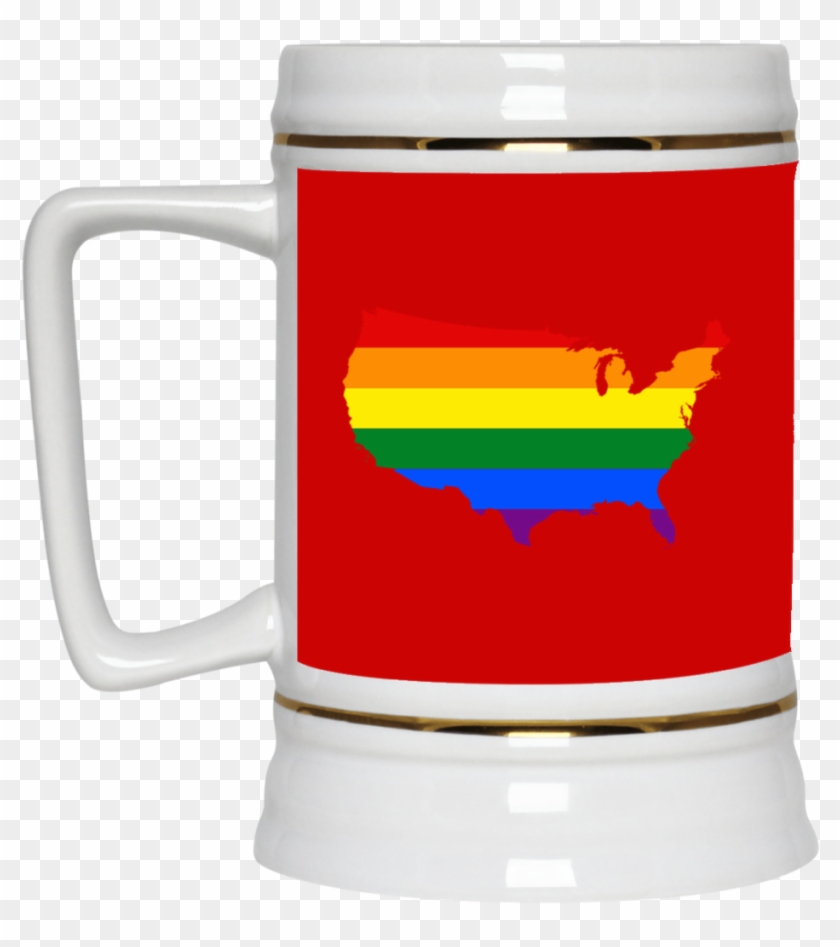 Lgbt Flag Maps Of American Usa Pride Month 2018 Mug - Goodbyes Are Not Forever Mugs #1325950