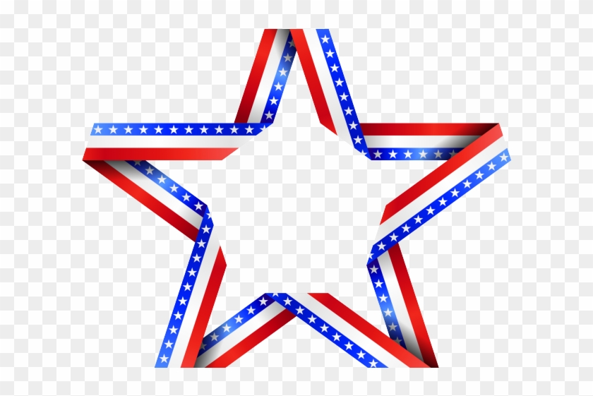 Americana Clipart Decoration - Red White Blue Stars #1325989