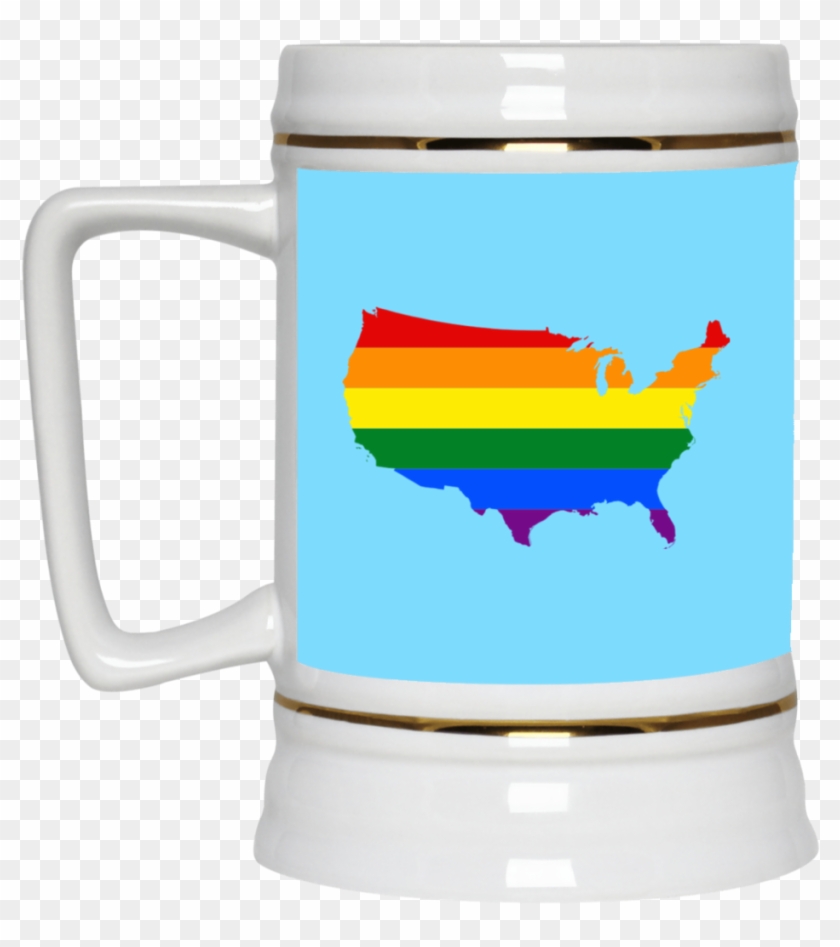 Lgbt Flag Maps Of American Usa Pride Month 2018 Mug - Dream It I Work Hard (black) T-shirt #1325991