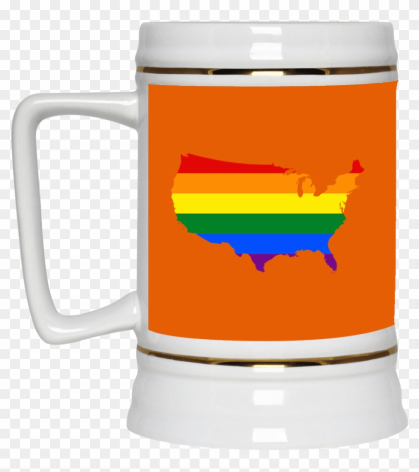 Lgbt Flag Maps Of American Usa Pride Month 2018 Mug - Mug There Is No Fun In Germany #1325993