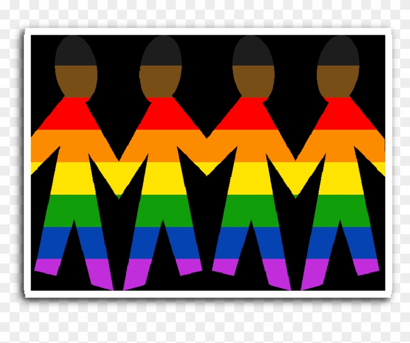 New Pride Unity Rainbow Family Black Background Vinyl - Rainbow Family #1326002