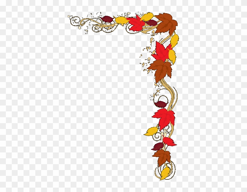 Fall Leaves Corner Border Png - Autumn Leaves Clip Art #1326017