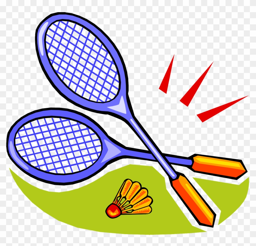 Badminton Racket Shuttlecock Clip Art - Sports Clipart #1326068