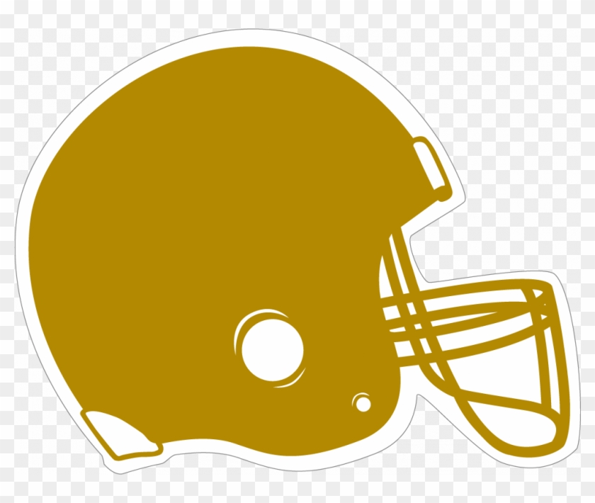 Gold Clipart Football Helmet - Yellow Football Helmet Png #1326072