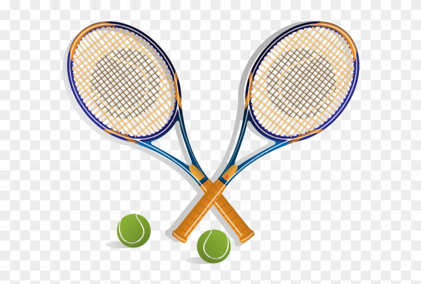 Racket Tennis Rakieta Tenisowa Clip Art - Tennis Racket Png Vector #1326075