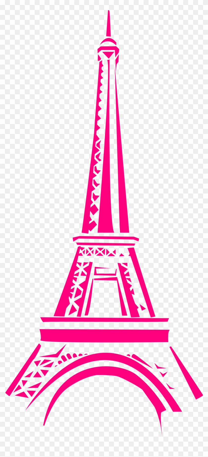 Pink Eiffel Tower - Purple Eiffel Tower Clip Art #1326229