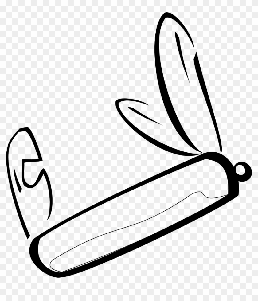 Swiss Army Knife Svg Vector File, Vector Clip Art Svg - Swiss Army Knife #1326235