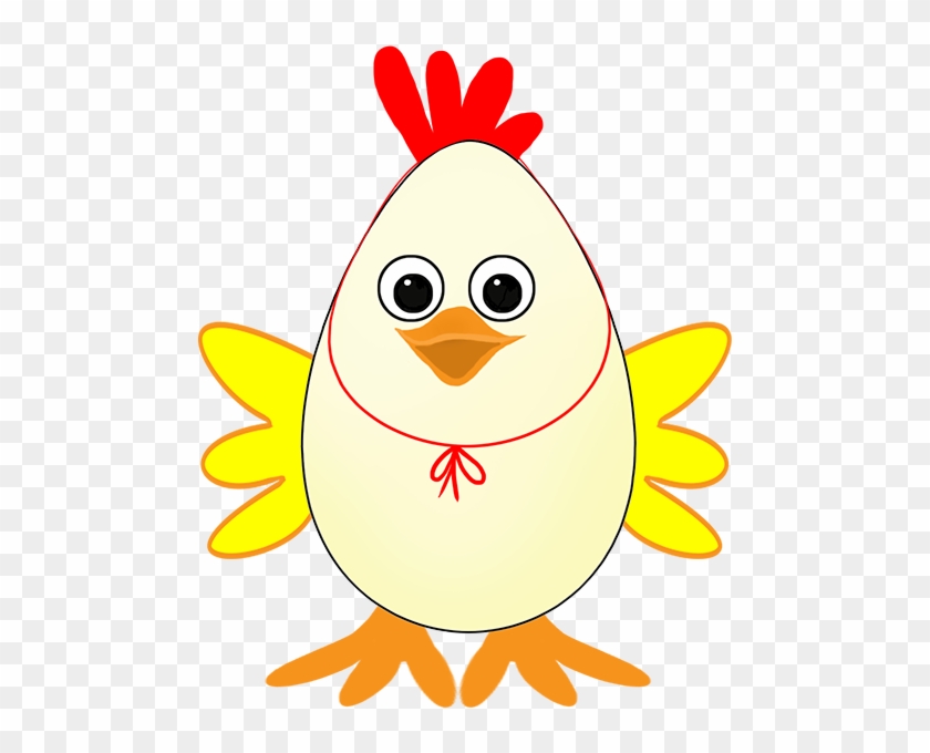 Free Easter Clip Art Egg, Easter Egg With Wings - Chicken #1326237