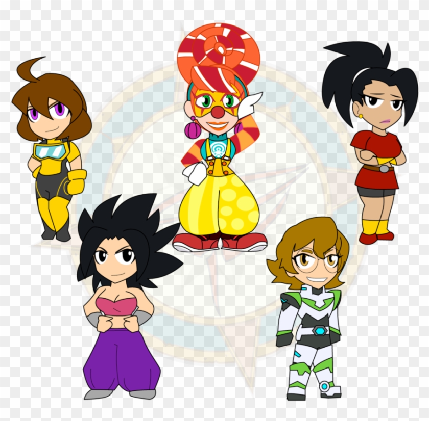 A Line Up Of Fighting Girls By Dragon-fangx - Chibi #1326272