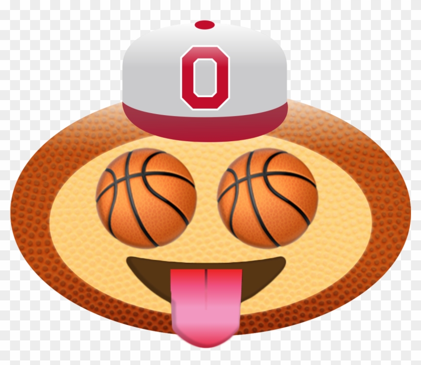 Orange Eyes Clipart - Ohio State Buckeye Emoji #1326313