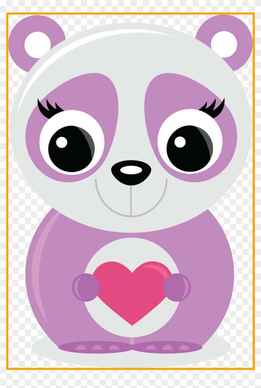 Incredible Cute Panda Bear Miss Kate Cuttables Manualidades - Giant Panda #1326477