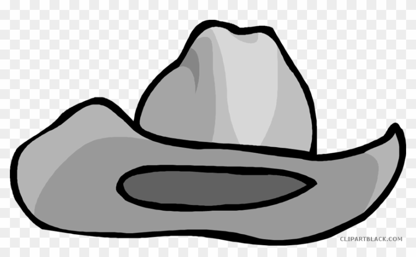 Cowboy Hat Tools Free Black White Clipart Images Clipartblack - Transparent Cartoon Cowboy Hat #1326649