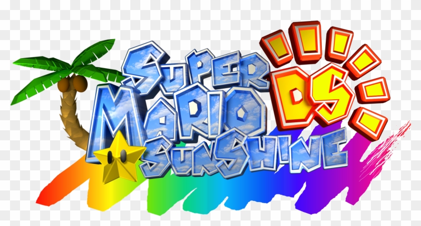 Super Mario Sunshine 64 Ds Is A Super Mario 64 Ds Hack - Super Mario Sunshine Logo #1326656