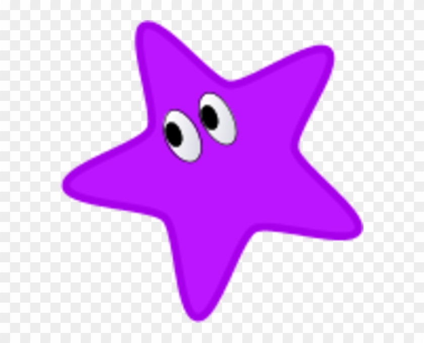 Cartoon Star With Comic Eyes Vector Clip Art - Star Blue Color #1326694