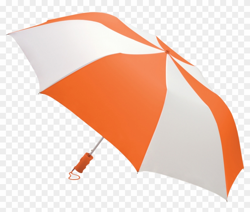 Orange/white Classic Umbrella - Orange And White Umbrella Png #1326713