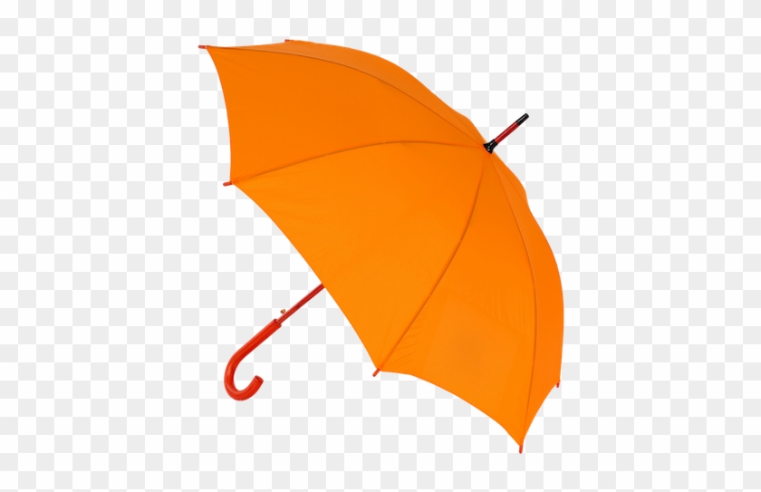 Look For Our Guide With The Orange Umbrella - Guarda Chuva Fundo Branco #1326723