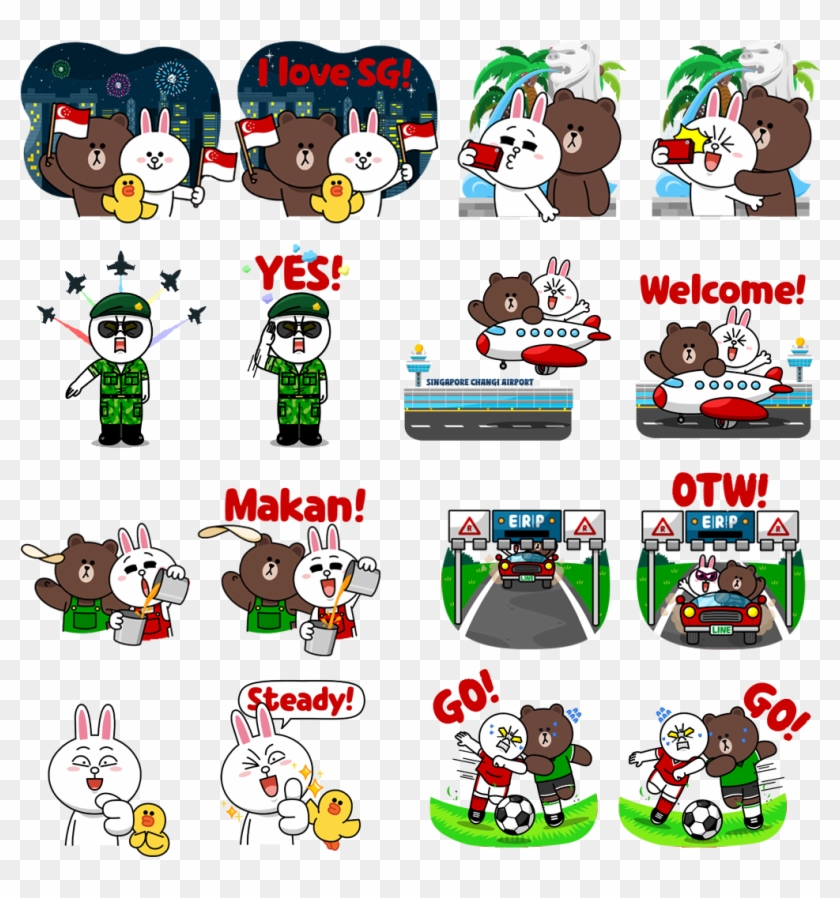 Line Has Launched A Free Set Of Singapore-themed Animated - Singapore National Day 2016 #1326755
