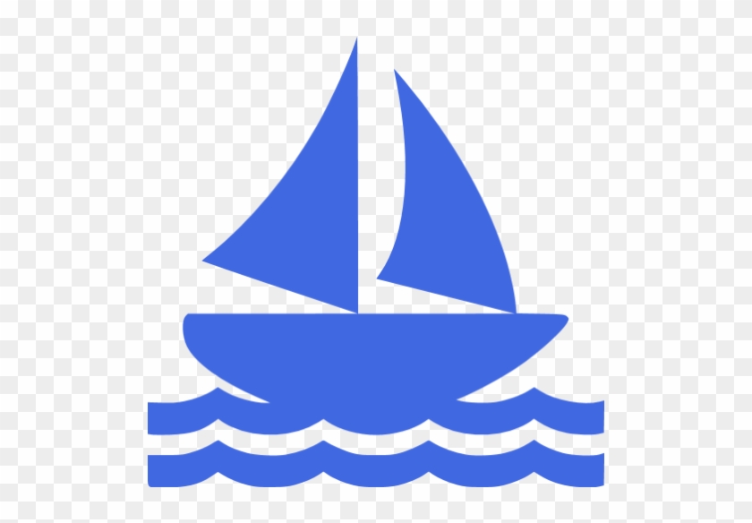 Purple Clipart Boat - Boat Icon Transparent #1326786