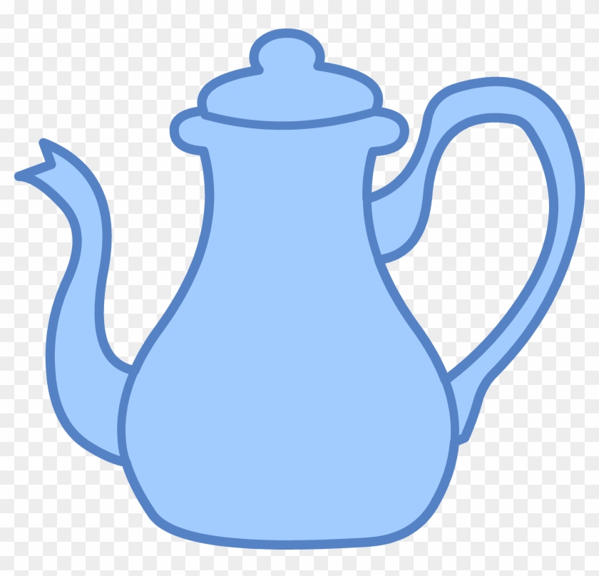 Blue Tea Kettle Clipart - Clip Art #1326815