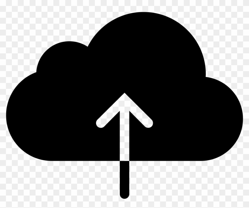 Upload To Cloud Filled Icon - Black Upload Icon #1326872