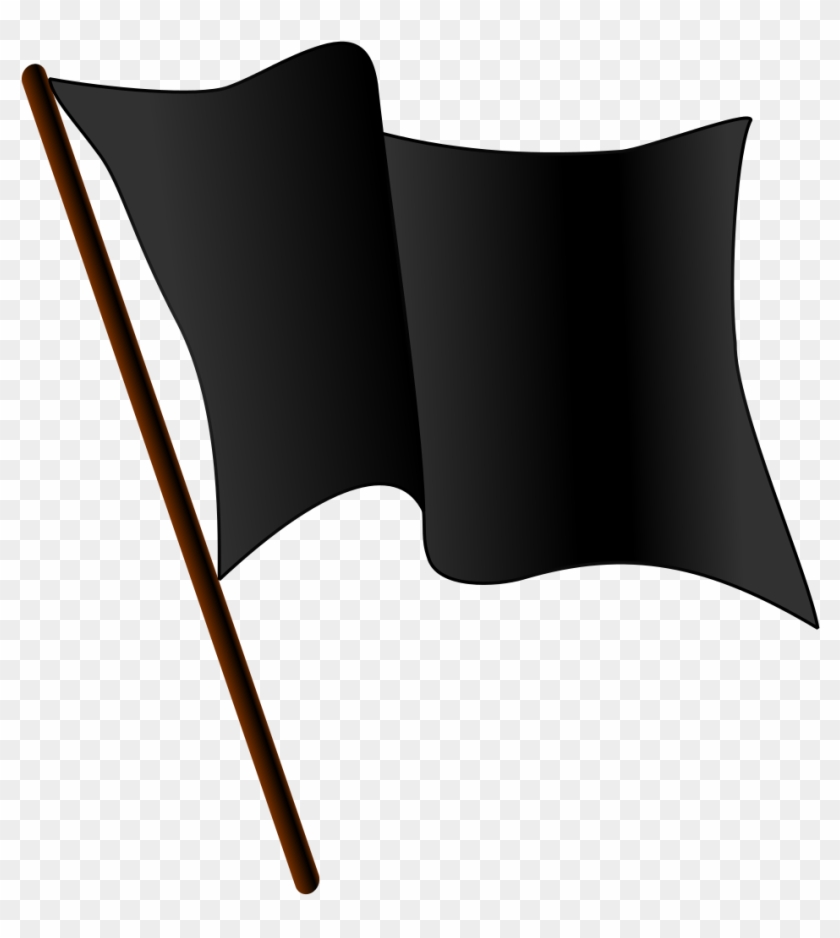 Black Flag Waving - Red Flag Waving Animated #1326889