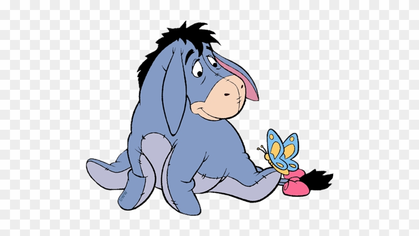 Winnie The Pooh Clipart Butterfly - Eeyore Cartoon #1326957