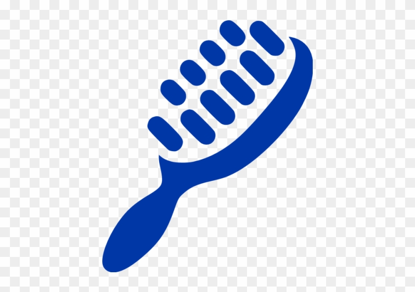 Royal Azure Blue Hair Brush Icon - Hair Brush Icon #1326967