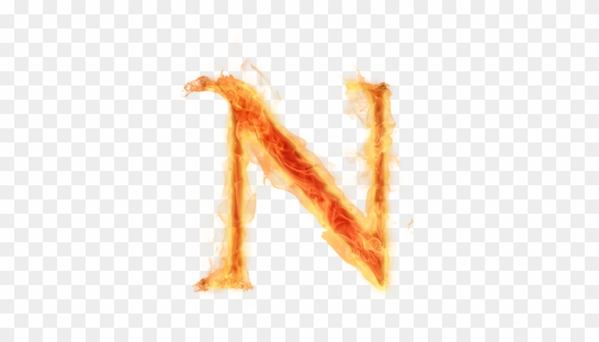 Fire Letter N Png #1327039