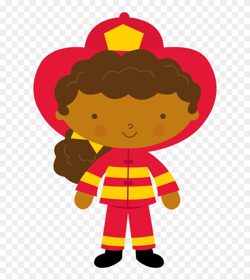 Bombeiros E Polícia - Bombeiro Negro Desenho #1327112