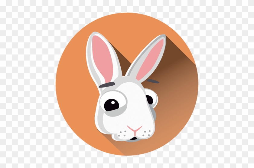 Rabbit Cartoon Circle Icon - Rabbit #1327225