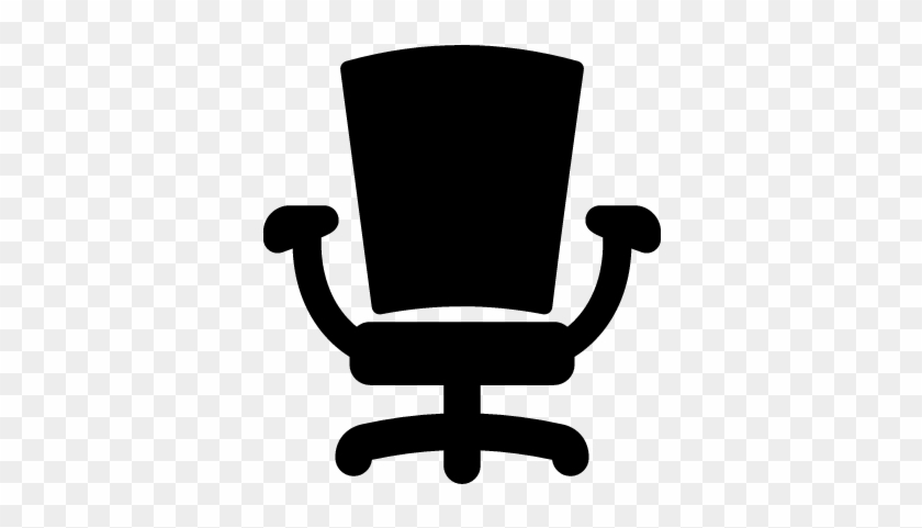 Office Big Chair Vector - Chair Silhouette Png #1327256