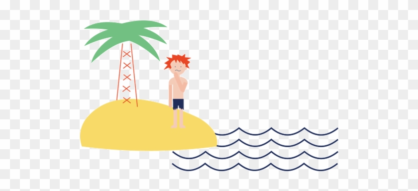 Barren Clipart Desert Island - Deserted Island Island Gif #1327324