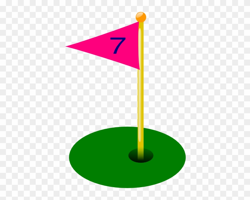 Golf Flag 7th Hole Clip Art At Clker - Golf Flag Hole 4 #1327326