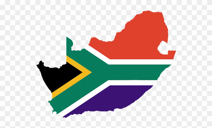 Map And Flag Of South Africa - South Africa Flag Country #1327330