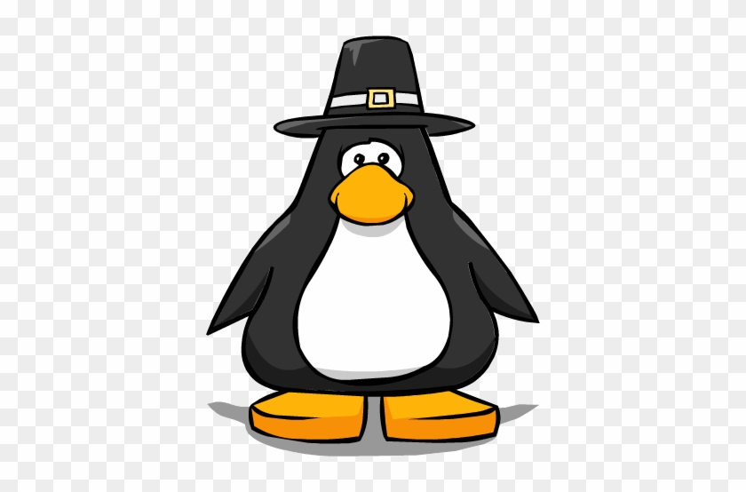 Pilgrim Hat On A Player Card - Club Penguin Ninja Mask #1327343